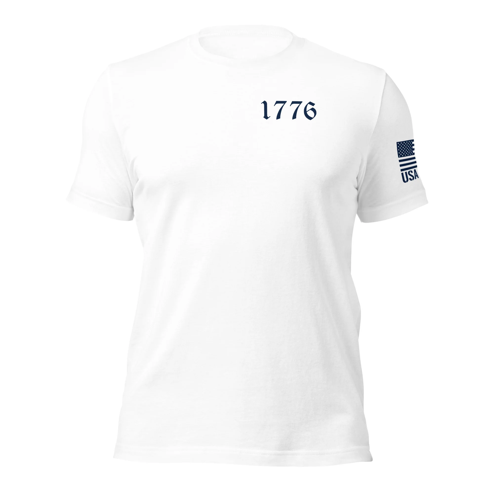 USA Flag T-Shirt Back-Side Logo | Unisex T-Shirts | DTF Printing - Image 2
