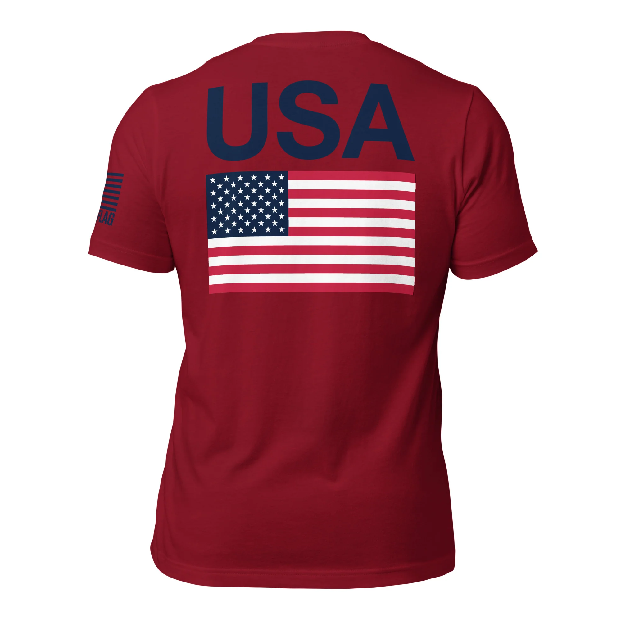 USA Flag T-Shirt Back-Side Logo | Unisex T-Shirts | DTF Printing - Image 22