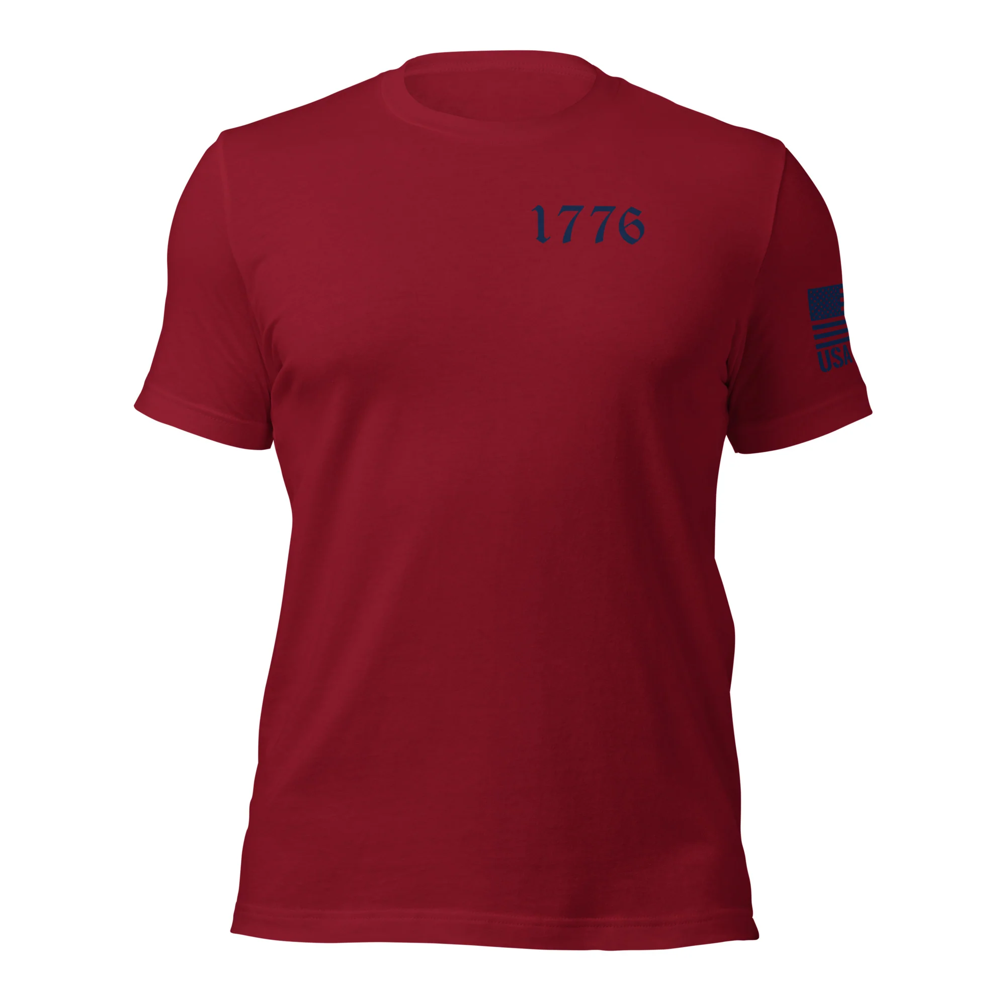 USA Flag T-Shirt Back-Side Logo | Unisex T-Shirts | DTF Printing - Image 23