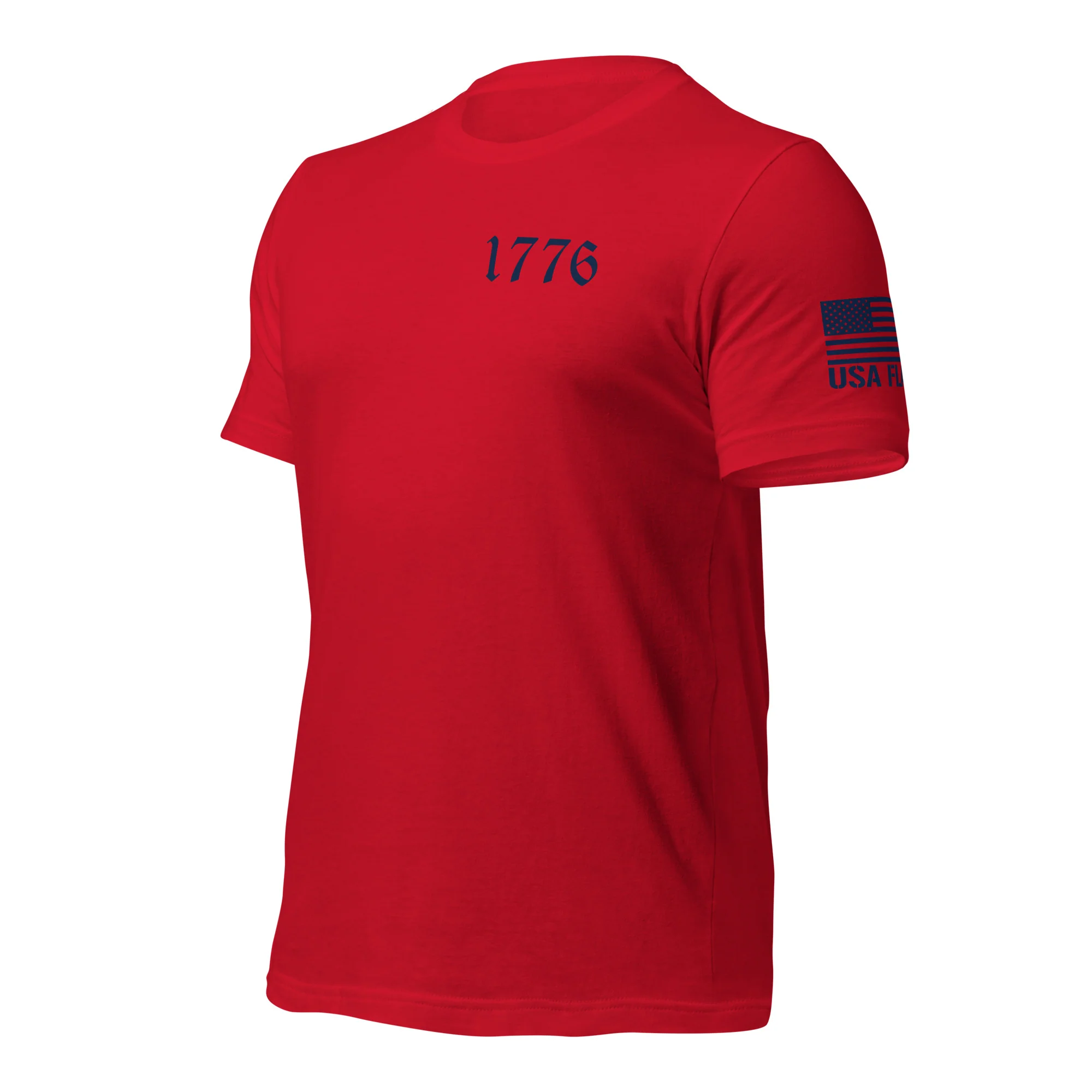 USA Flag T-Shirt Back-Side Logo | Unisex T-Shirts | DTF Printing - Image 28