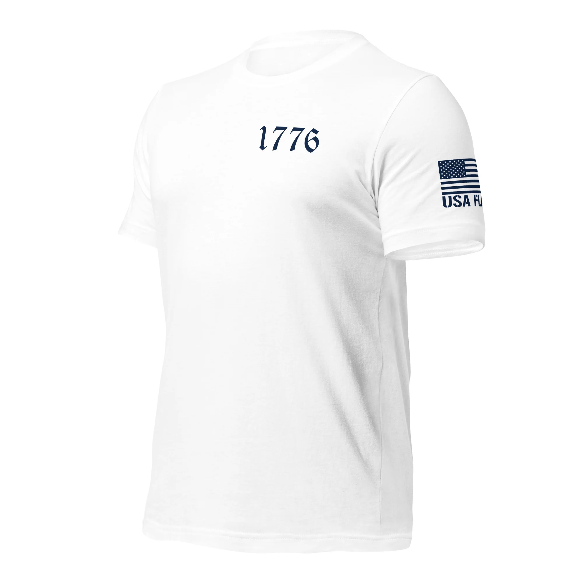 USA Flag T-Shirt Back-Side Logo | Unisex T-Shirts | DTF Printing - Image 3