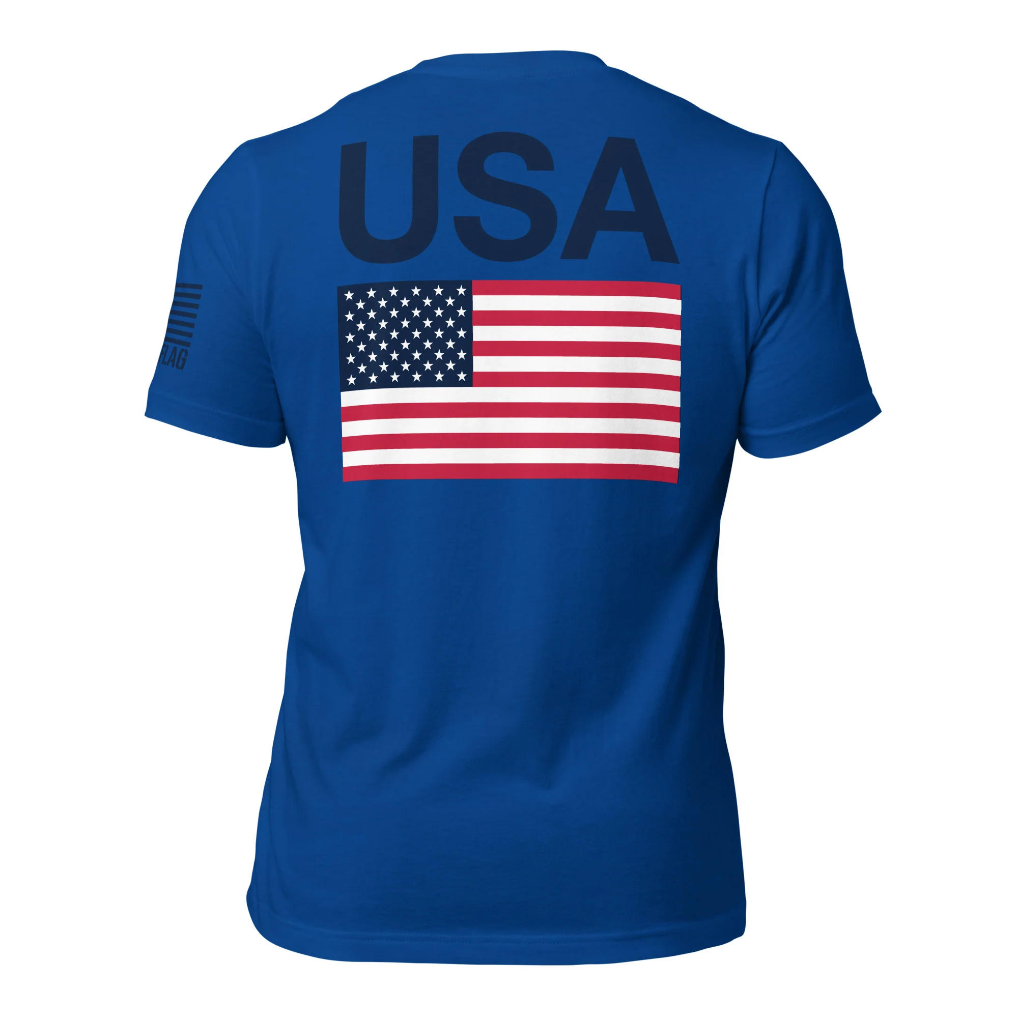 USA Flag T-Shirt Back-Side Logo | Unisex T-Shirts | DTF Printing - Image 30