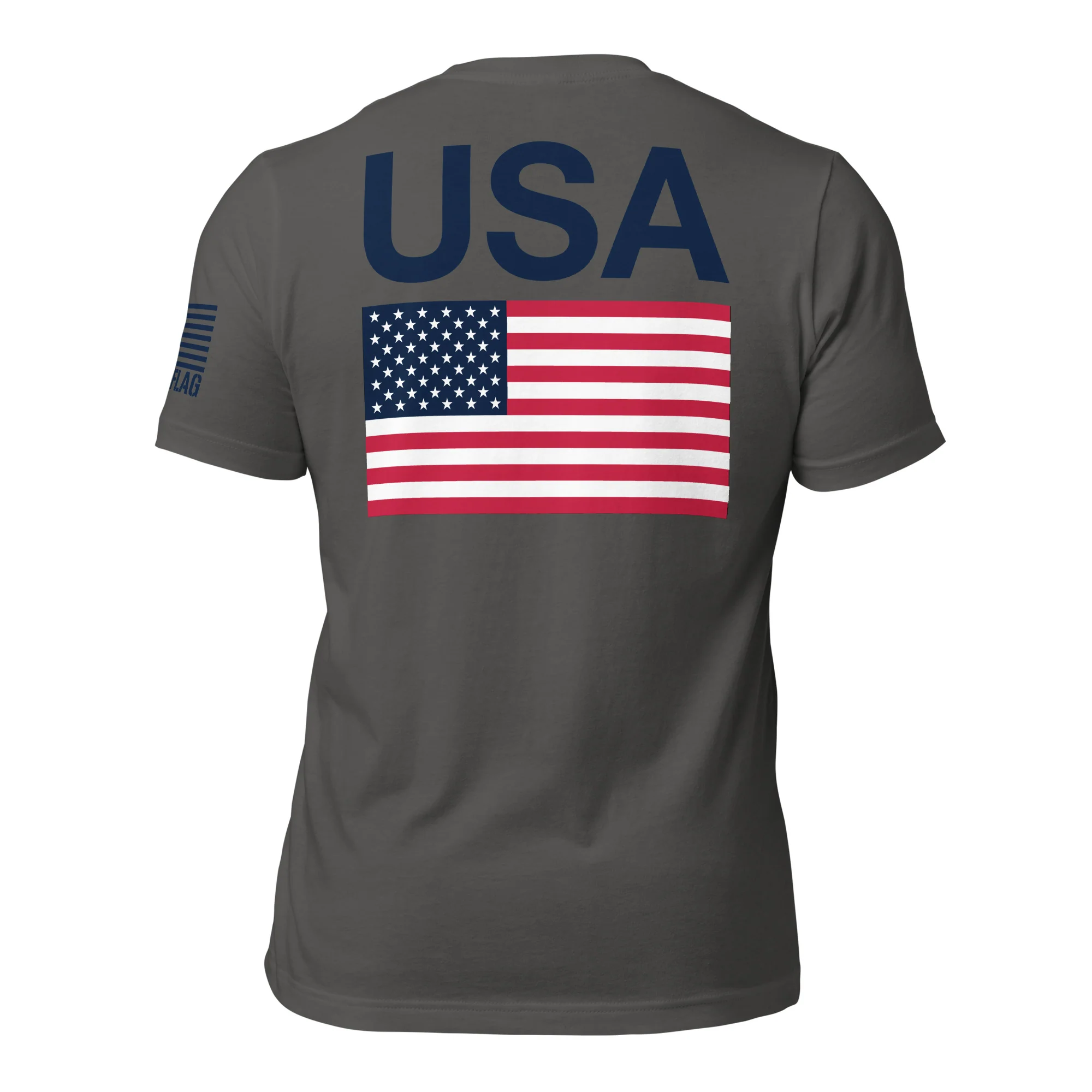 USA Flag T-Shirt Back-Side Logo | Unisex T-Shirts | DTF Printing - Image 34