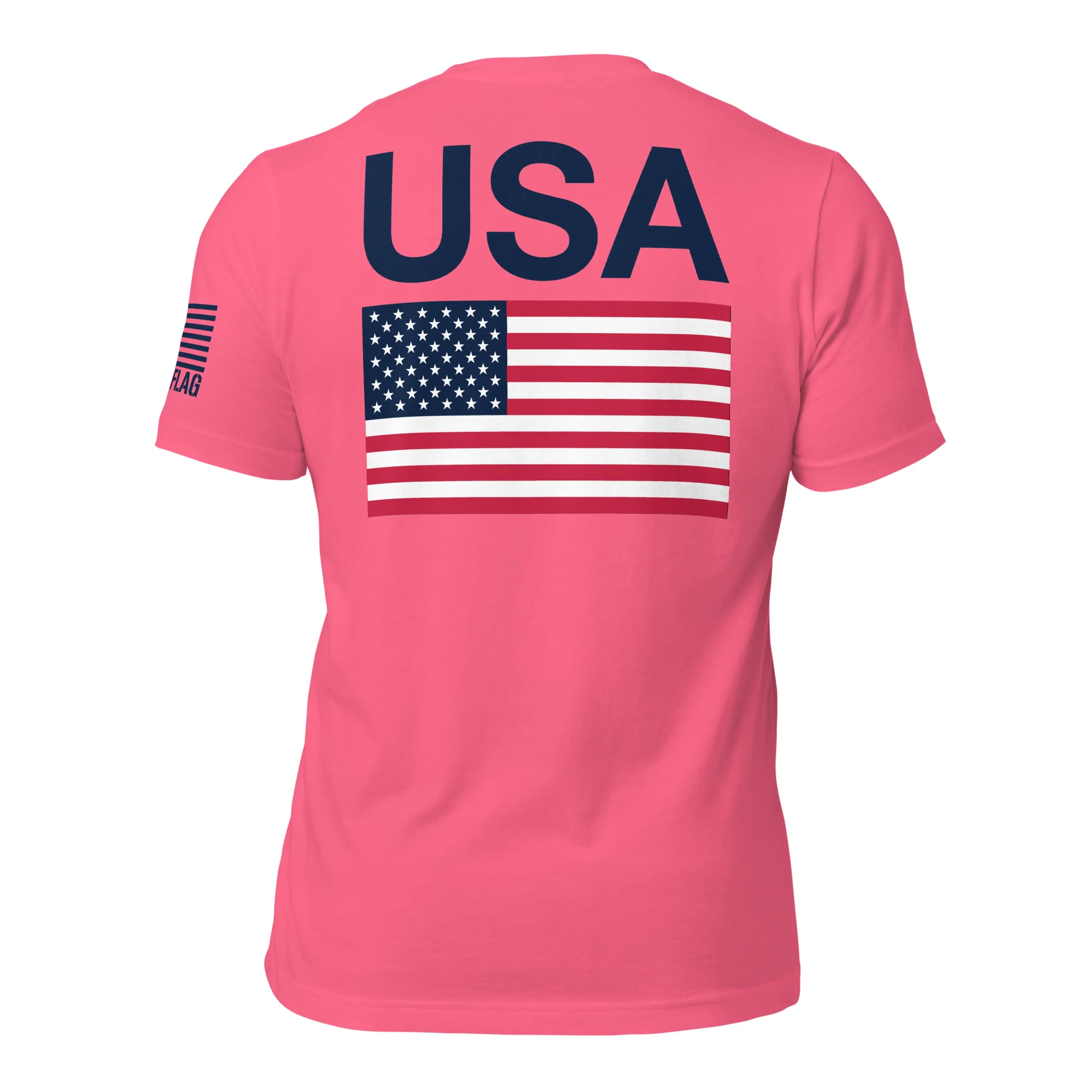 USA Flag T-Shirt Back-Side Logo | Unisex T-Shirts | DTF Printing - Image 50
