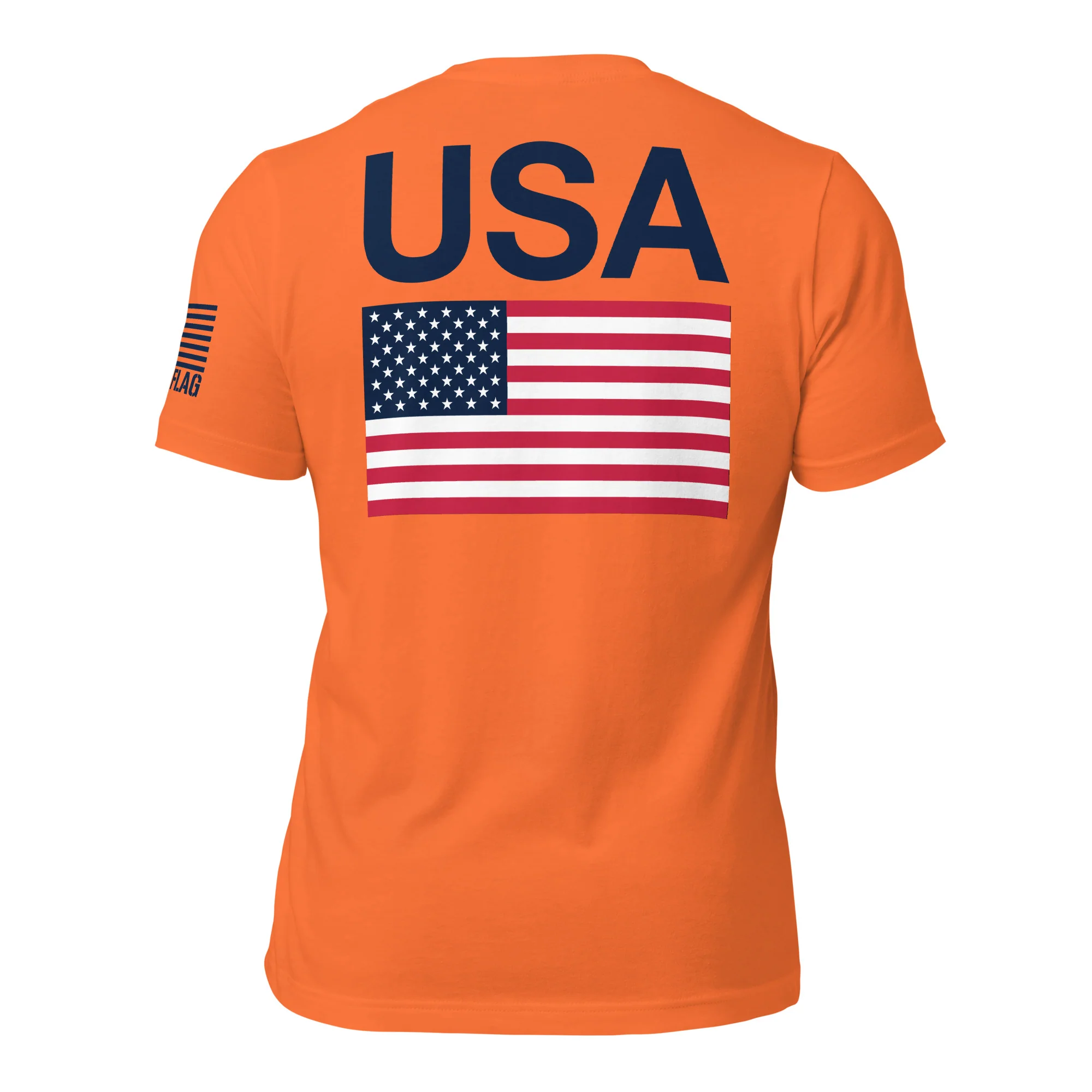USA Flag T-Shirt Back-Side Logo | Unisex T-Shirts | DTF Printing - Image 54
