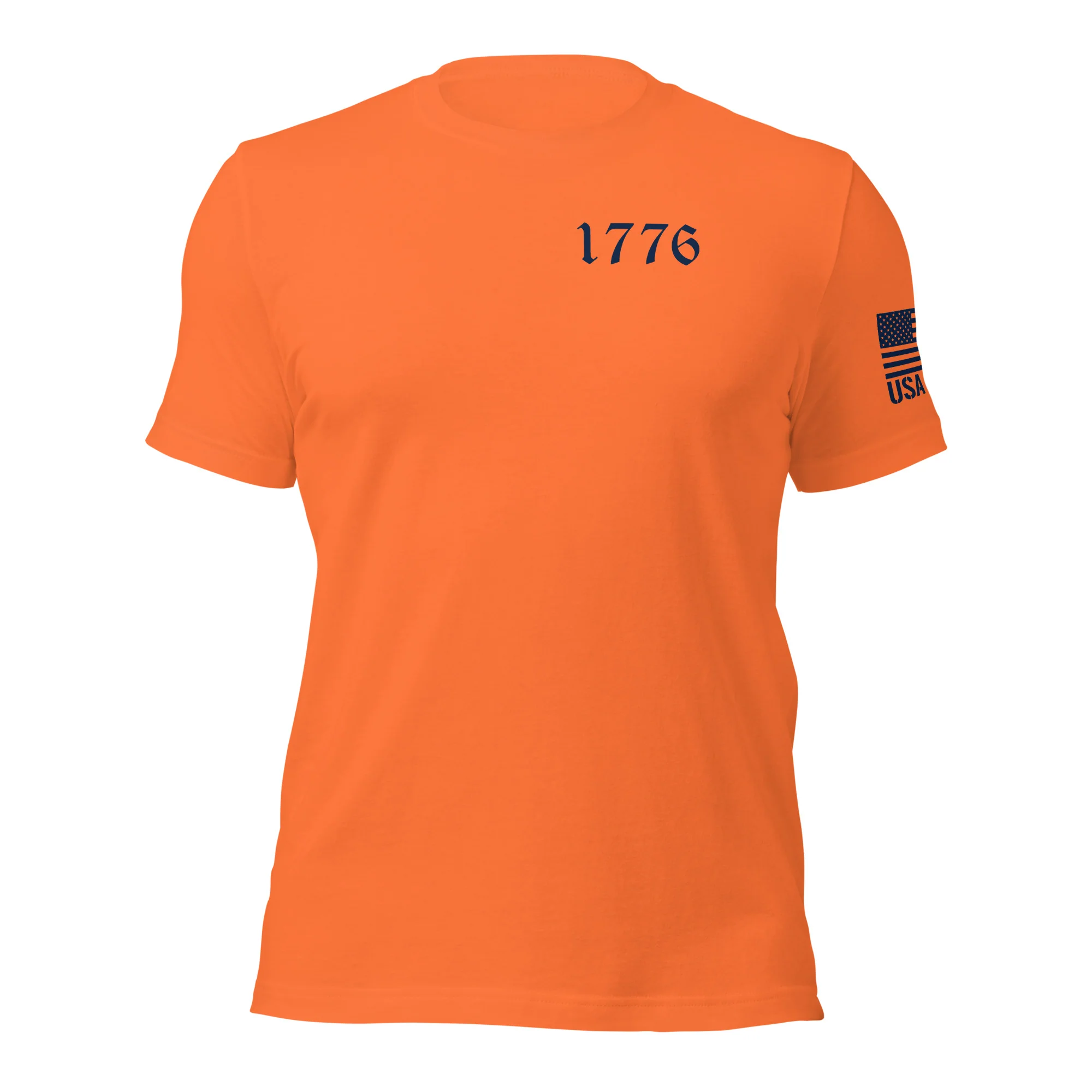 USA Flag T-Shirt Back-Side Logo | Unisex T-Shirts | DTF Printing - Image 55