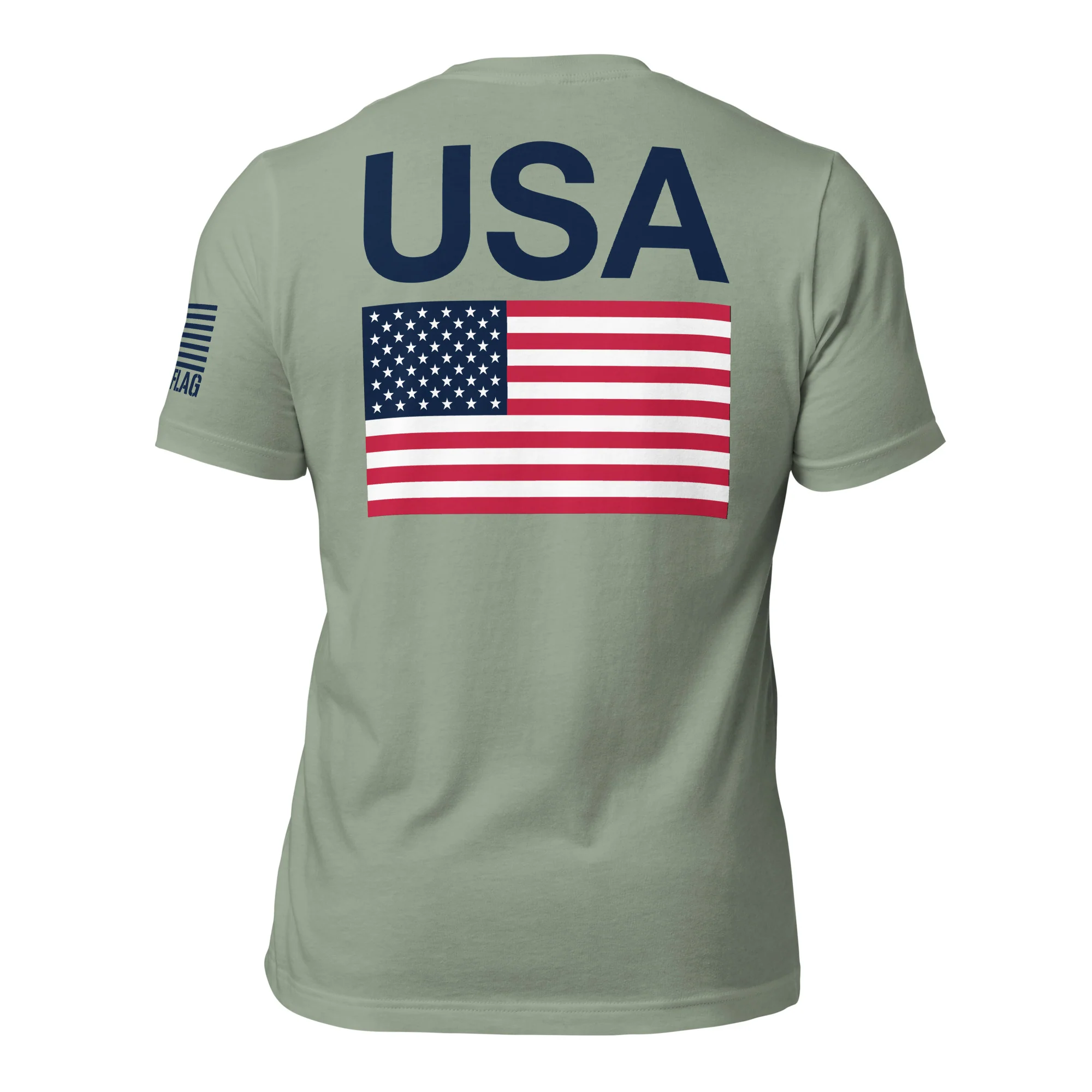 USA Flag T-Shirt Back-Side Logo | Unisex T-Shirts | DTF Printing - Image 58