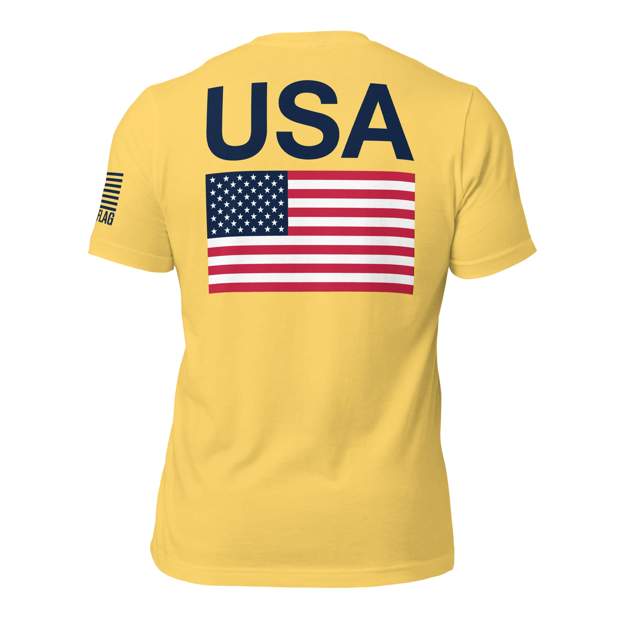 USA Flag T-Shirt Back-Side Logo | Unisex T-Shirts | DTF Printing - Image 70
