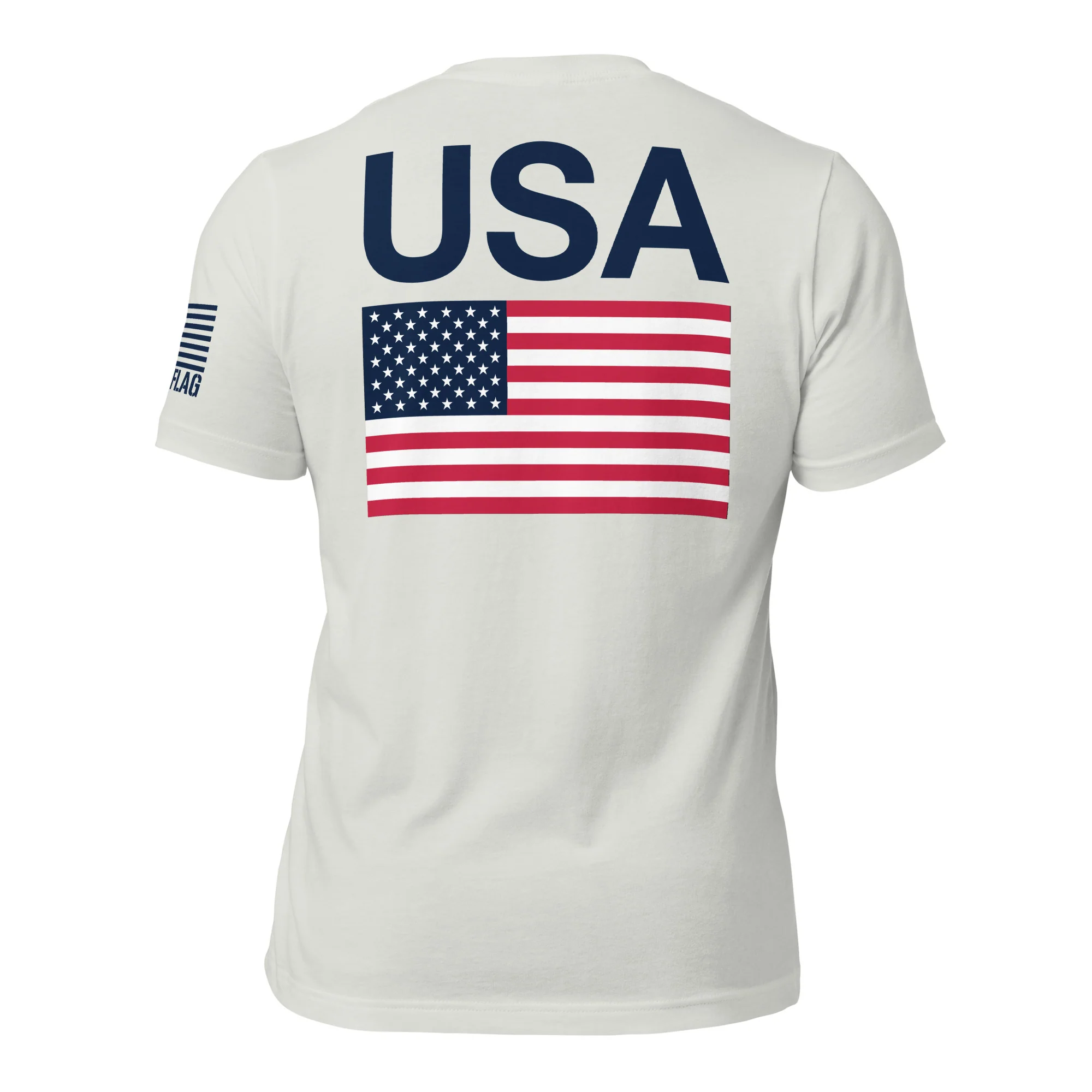 USA Flag T-Shirt Back-Side Logo | Unisex T-Shirts | DTF Printing - Image 74