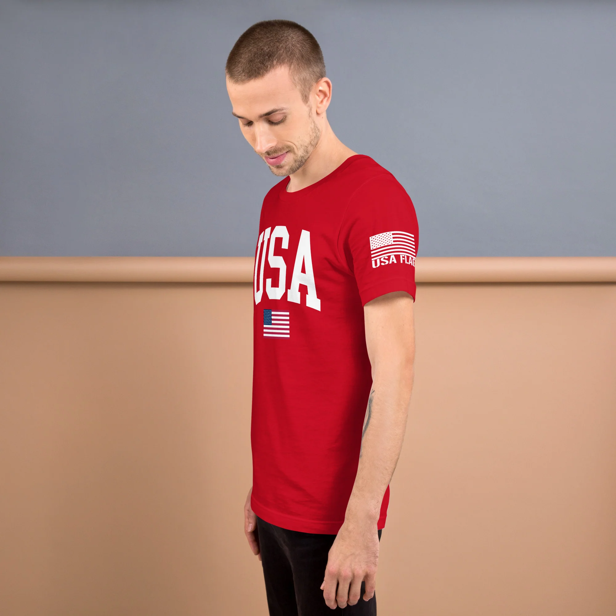 USA Flag T-Shirt Mens & Ladies Unisex Tee | DTF Printing - Image 10