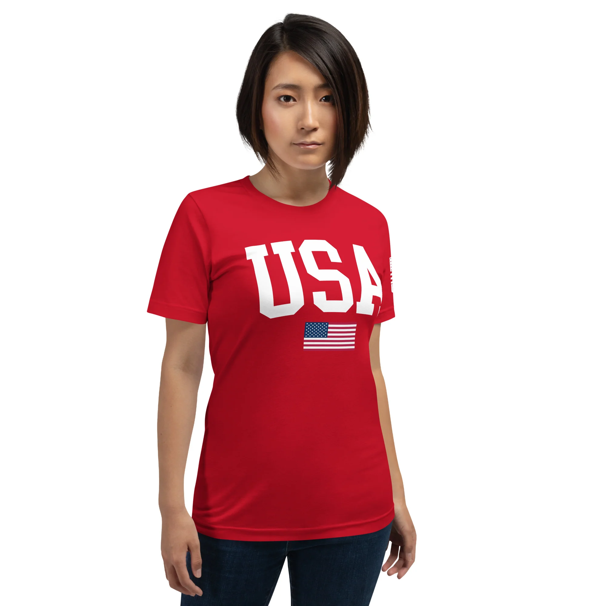 USA Flag T-Shirt Mens & Ladies Unisex Tee | DTF Printing - Image 20