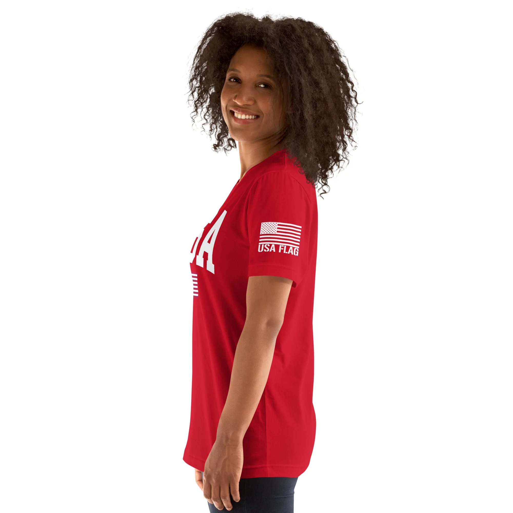 USA Flag T-Shirt Mens & Ladies Unisex Tee | DTF Printing - Image 25