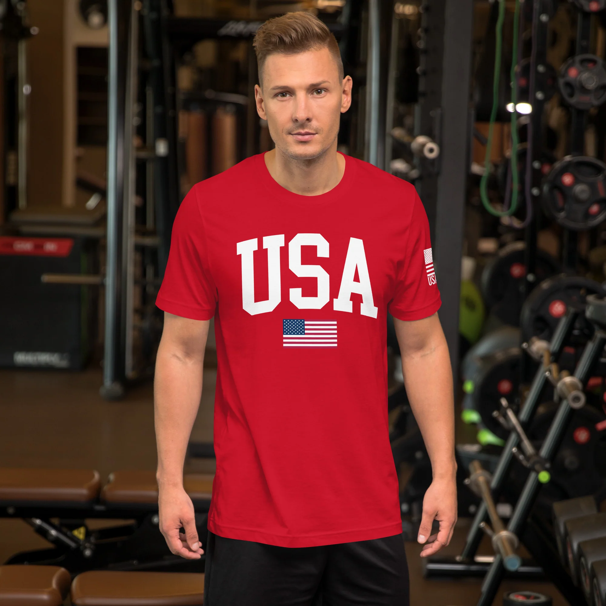 USA Flag T-Shirt Mens & Ladies Unisex Tee | DTF Printing - Image 6
