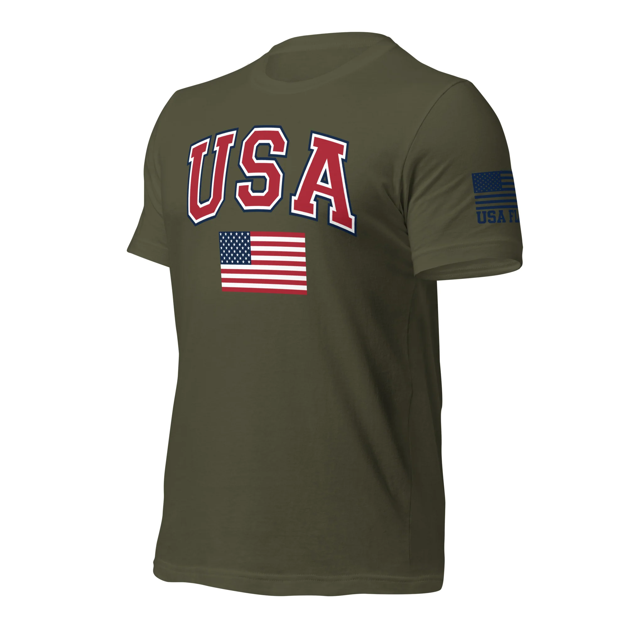 USA Flag T-Shirt | Unisex Shirt | DTG Printing - Image 11