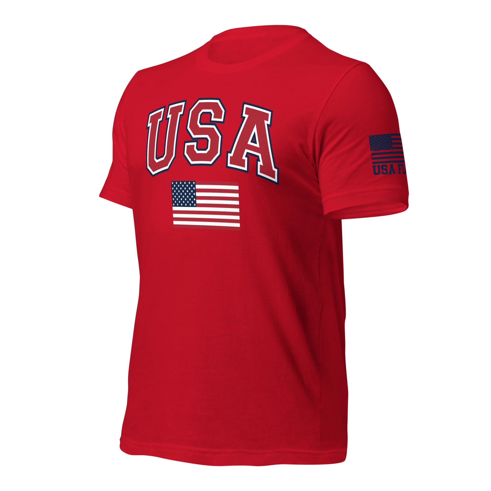 USA Flag T-Shirt | Unisex Shirt | DTG Printing - Image 3