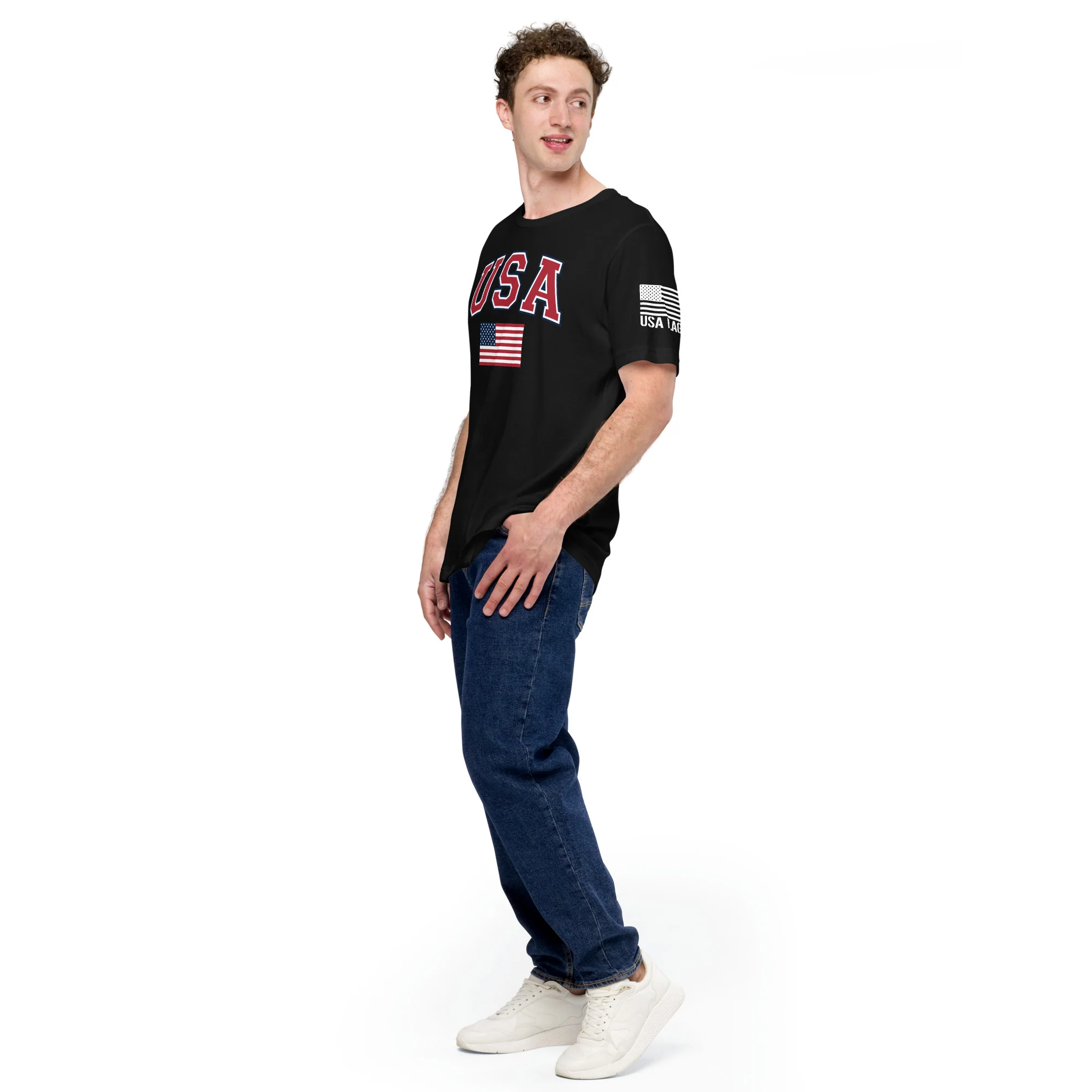 USA Flag T-Shirt | Unisex Shirts | DTF Printing - Image 15