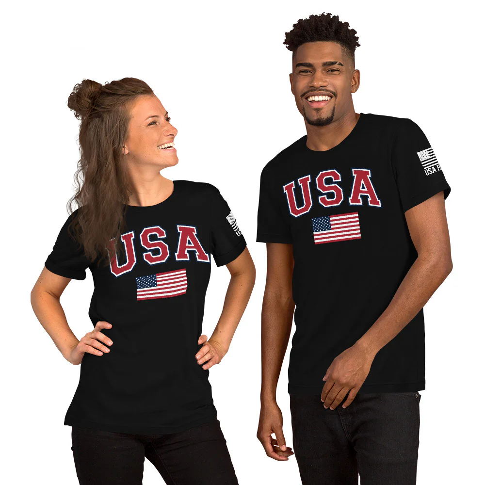 USA Flag T-Shirt | Unisex Shirts | DTF Printing - Image 22