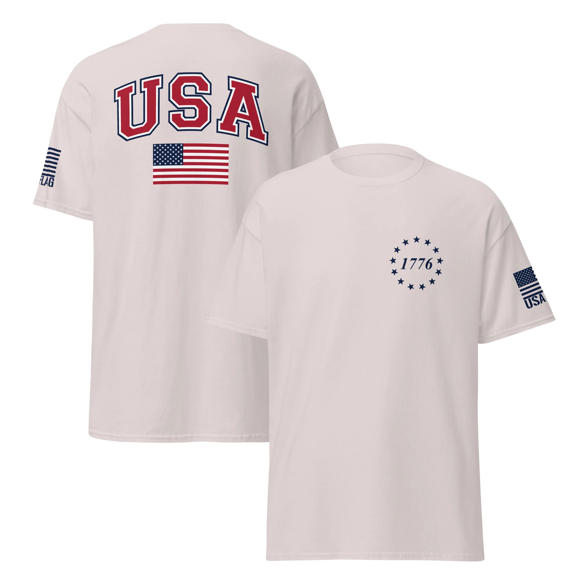 USA Flag T-Shirts | Red, White & Blue | Unisex Classic Tees | Gildan 5000 - Image 19