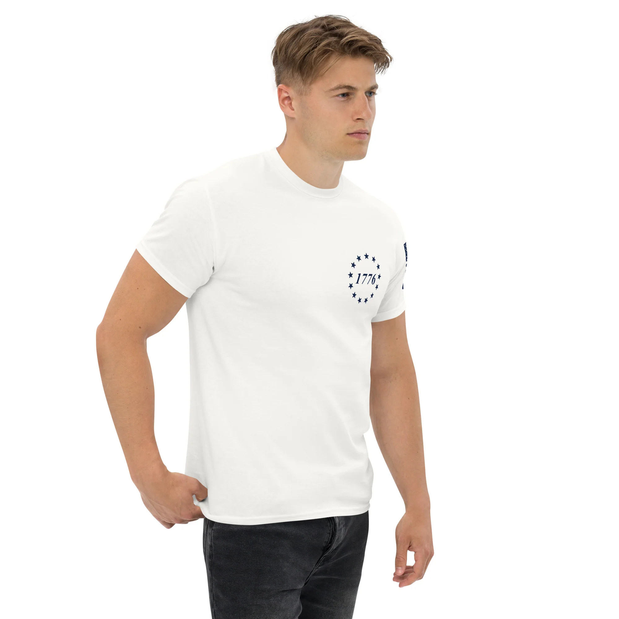 USA Flag T-Shirts | Red, White & Blue | Unisex Classic Tees | Gildan 5000 - Image 4