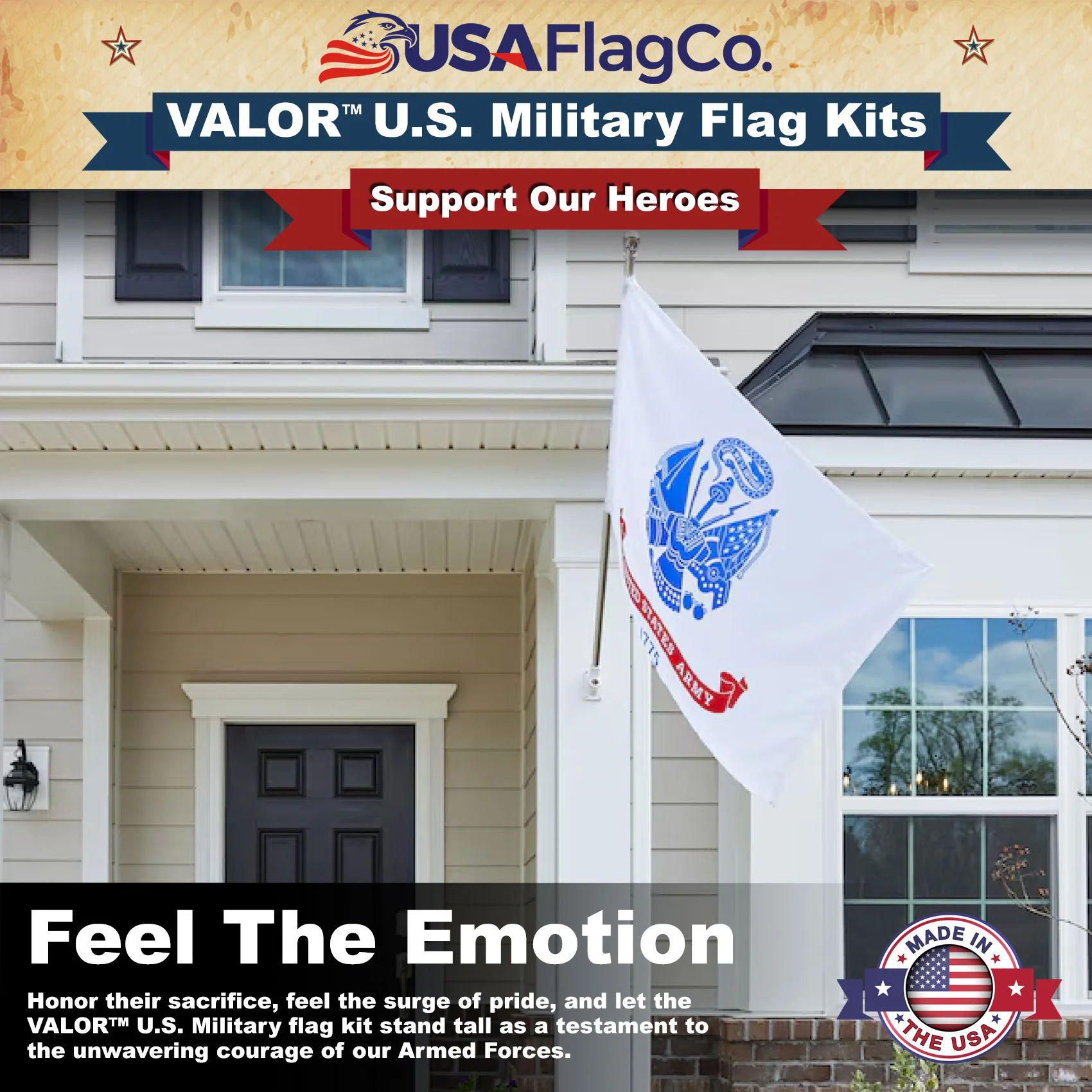 VALOR™ Sleeved U.S. Military Flags & Kits - Image 10