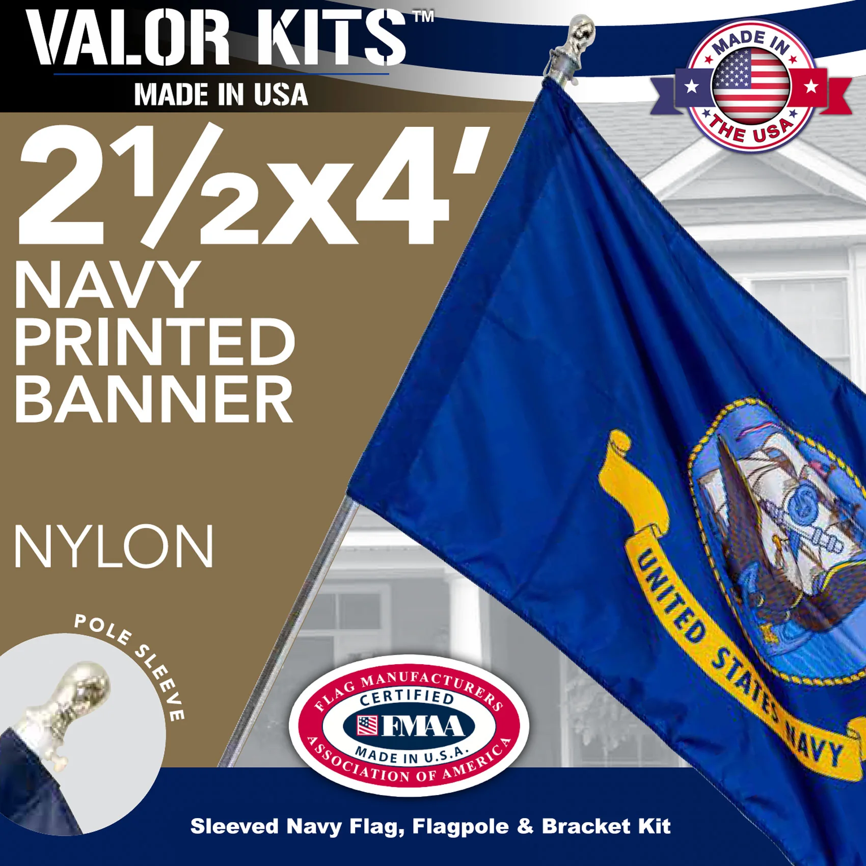 VALOR™ Sleeved U.S. Military Flags & Kits - Image 2
