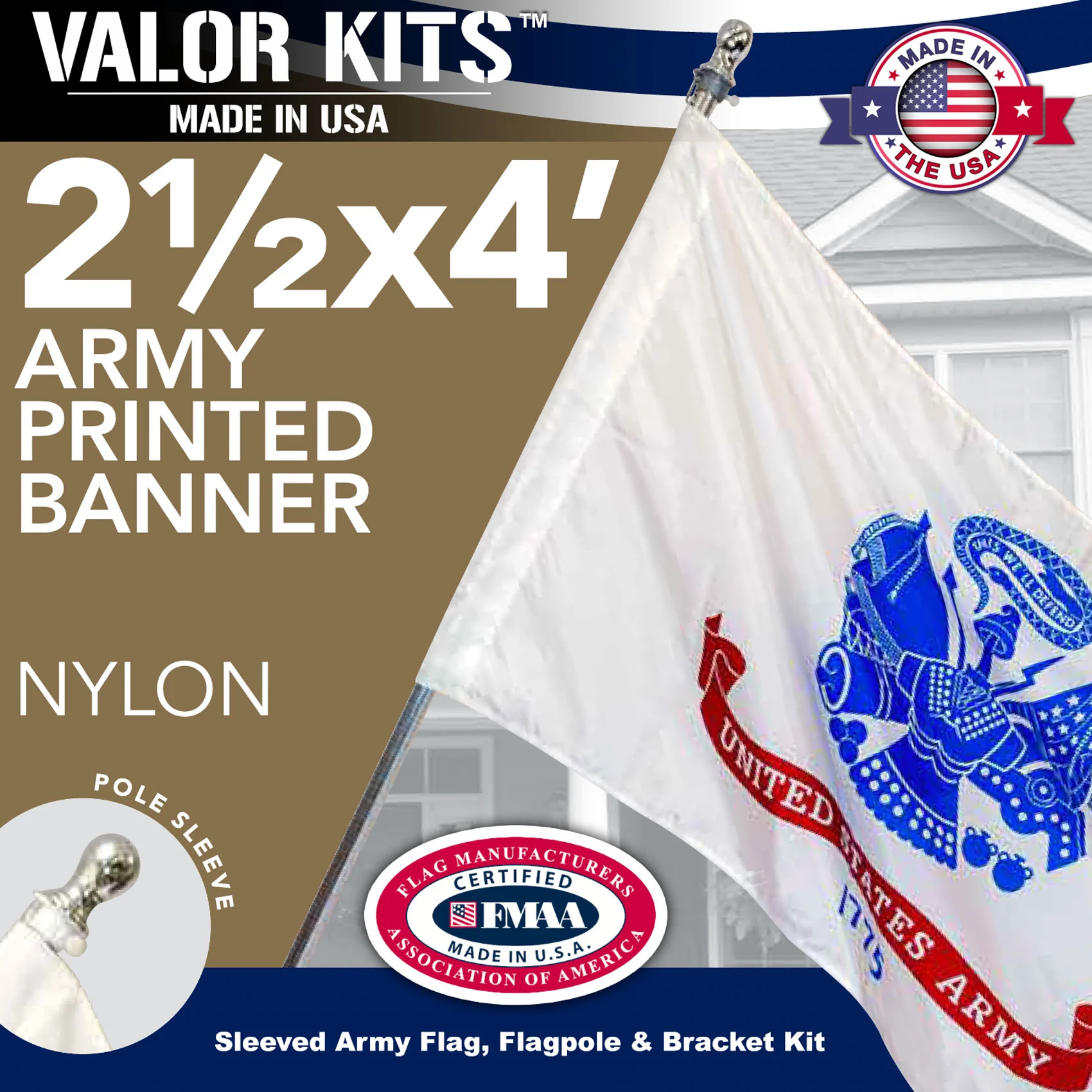 VALOR™ Sleeved U.S. Military Flags & Kits - Image 3