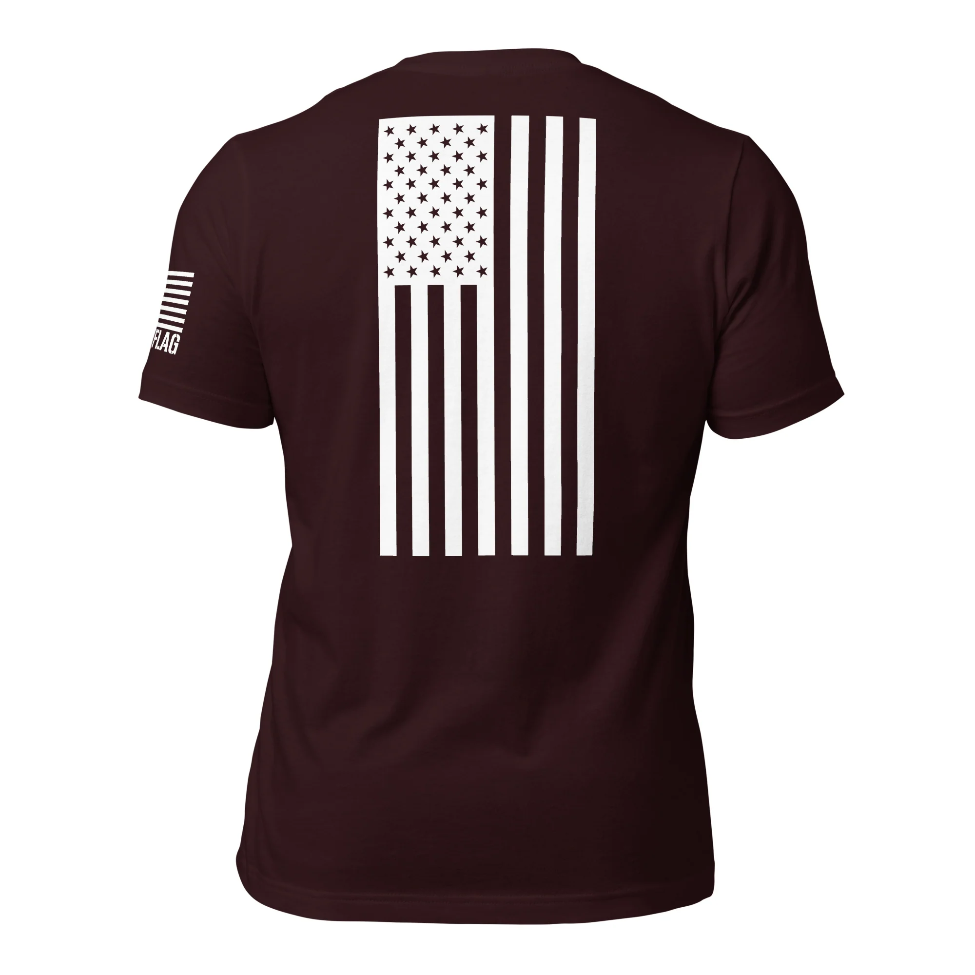 Vertical American Flag T-Shirt | Unisex Tee | DTF (White Logo) - Image 22