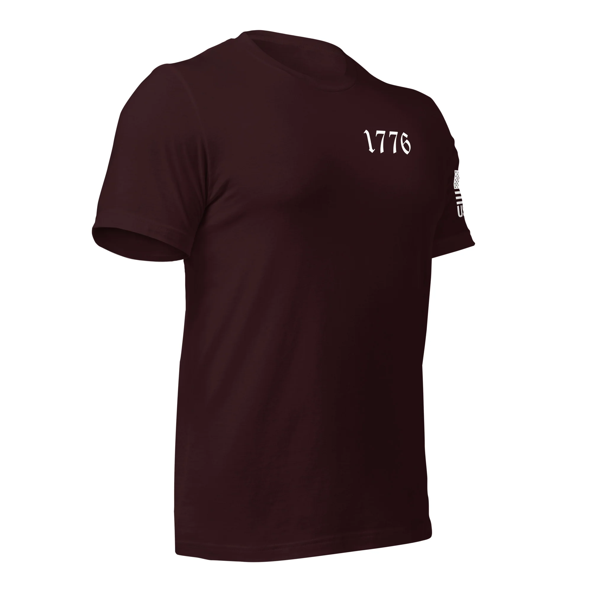 Vertical American Flag T-Shirt | Unisex Tee | DTF (White Logo) - Image 25