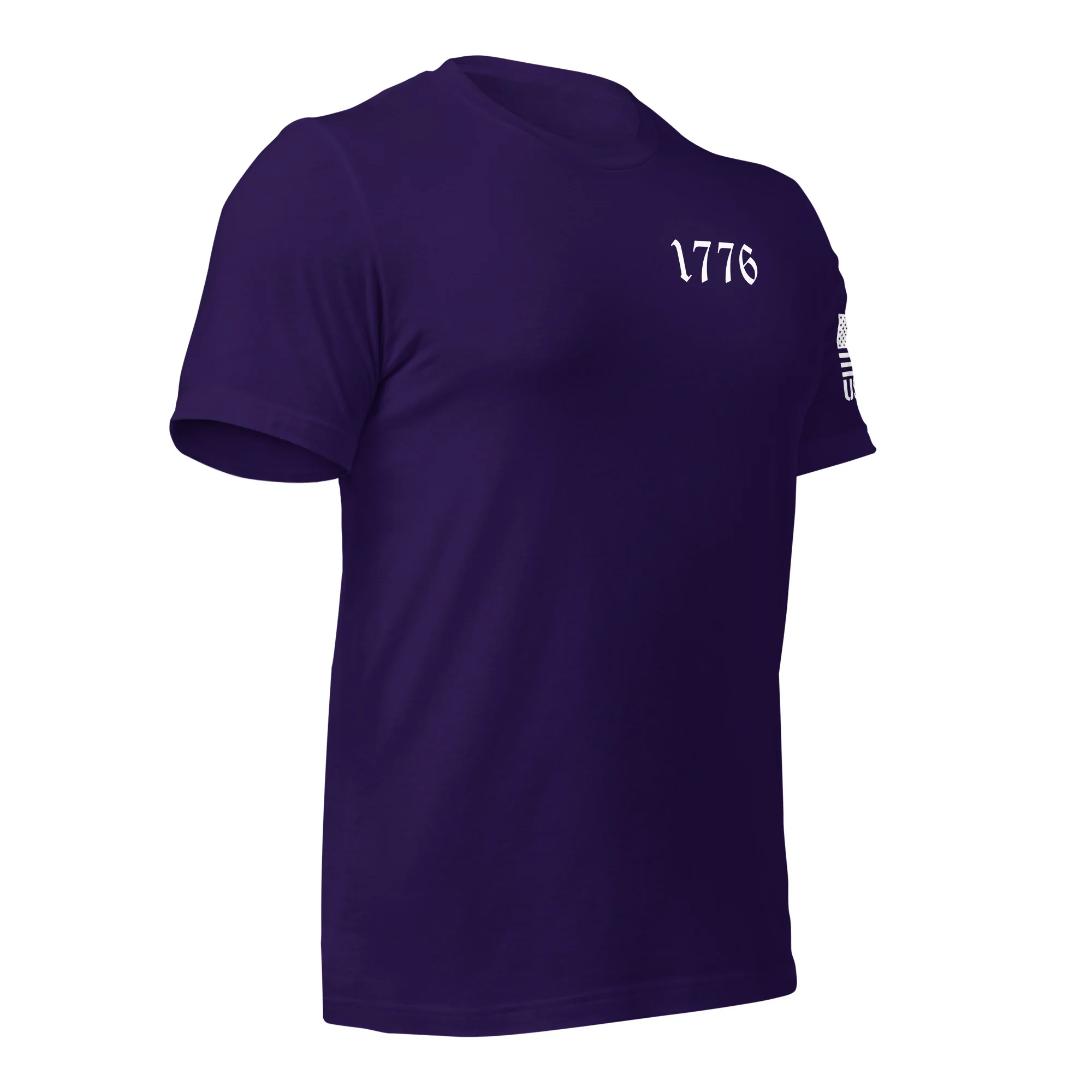 Vertical American Flag T-Shirt | Unisex Tee | DTF (White Logo) - Image 30