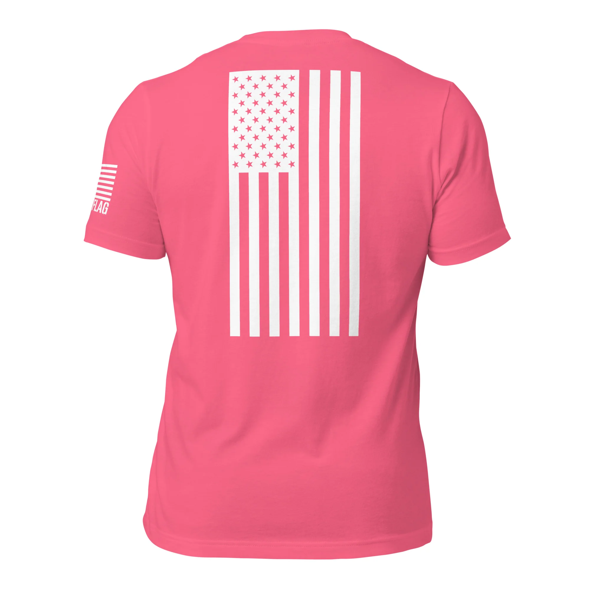 Vertical American Flag T-Shirt | Unisex Tee | DTF (White Logo) - Image 71