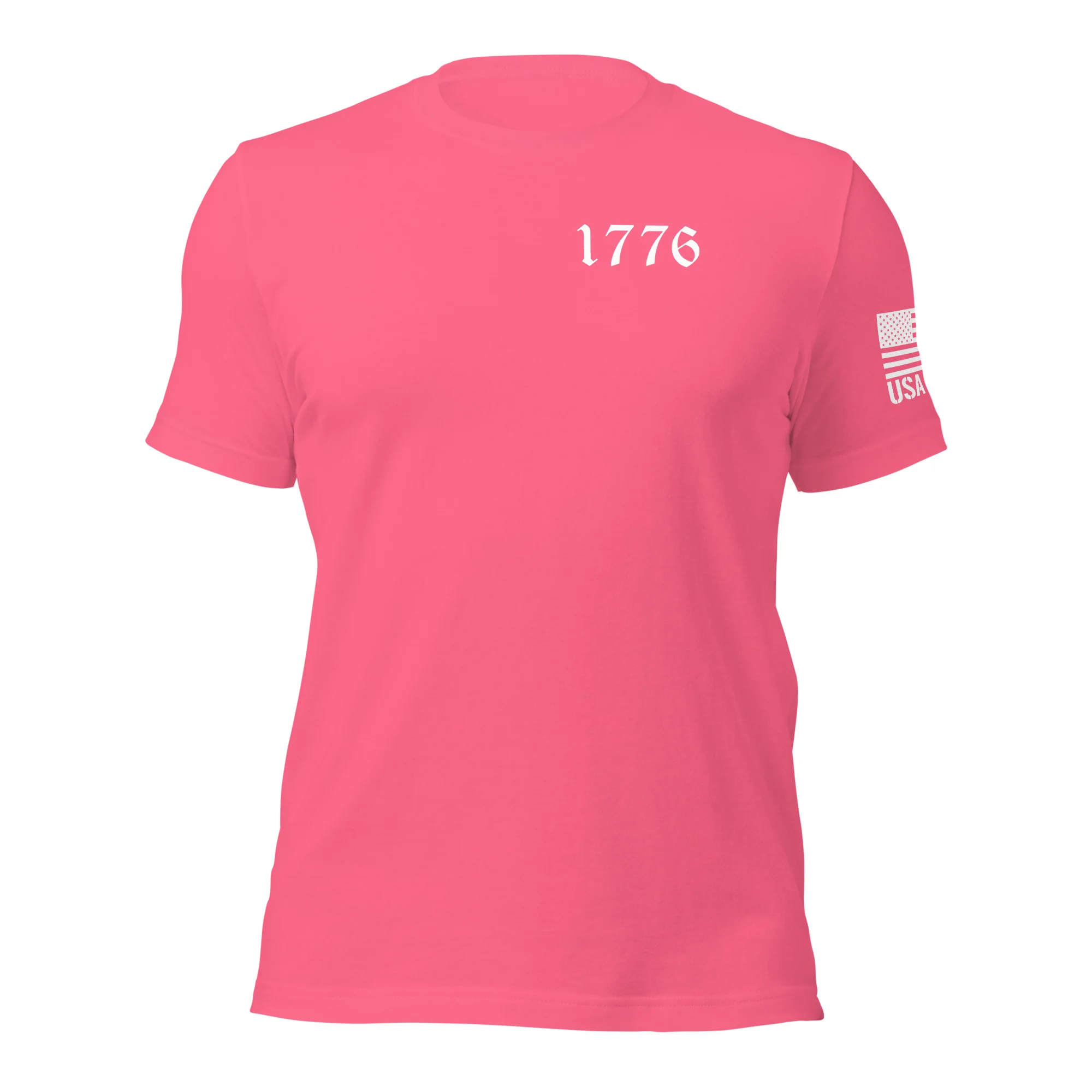 Vertical American Flag T-Shirt | Unisex Tee | DTF (White Logo) - Image 72