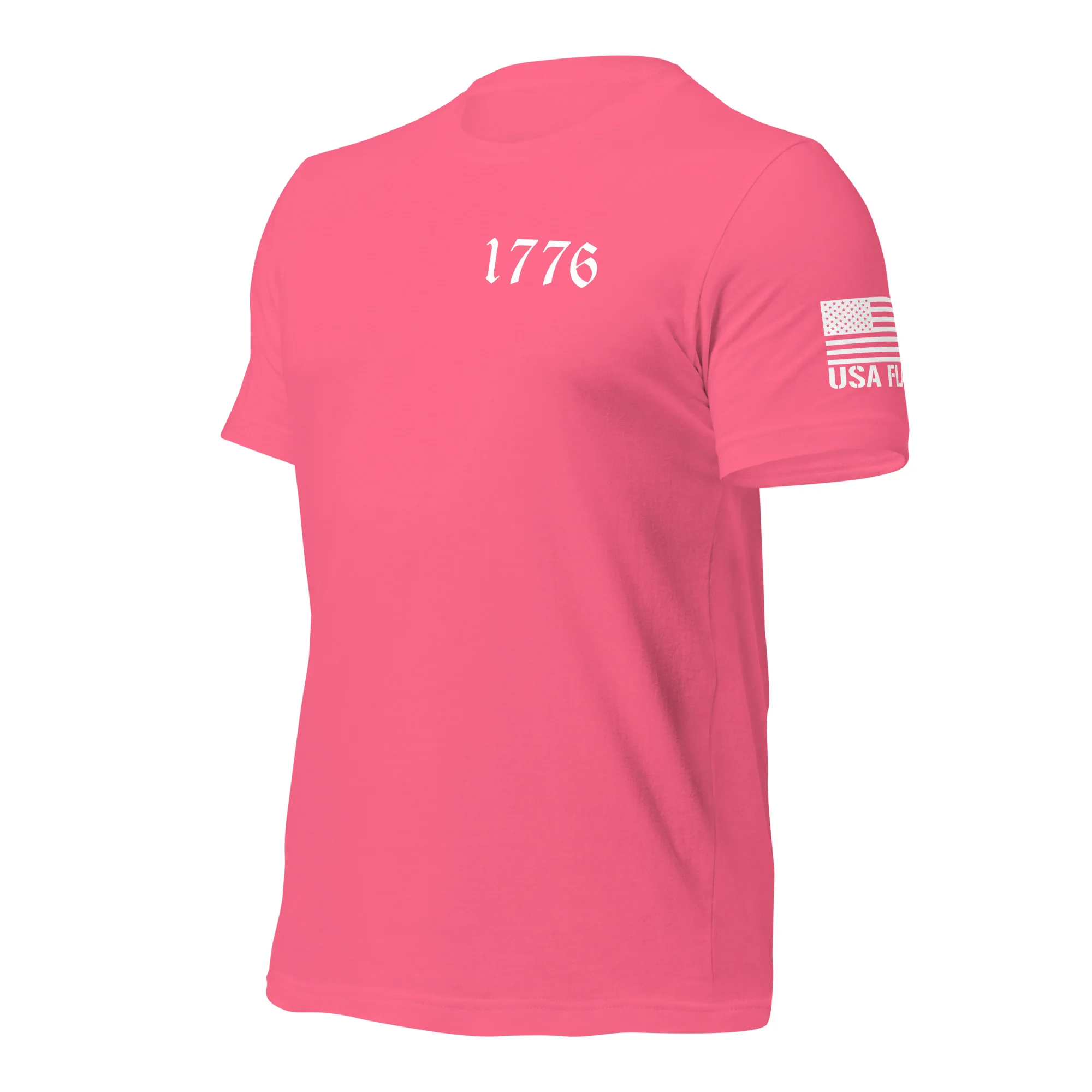 Vertical American Flag T-Shirt | Unisex Tee | DTF (White Logo) - Image 73