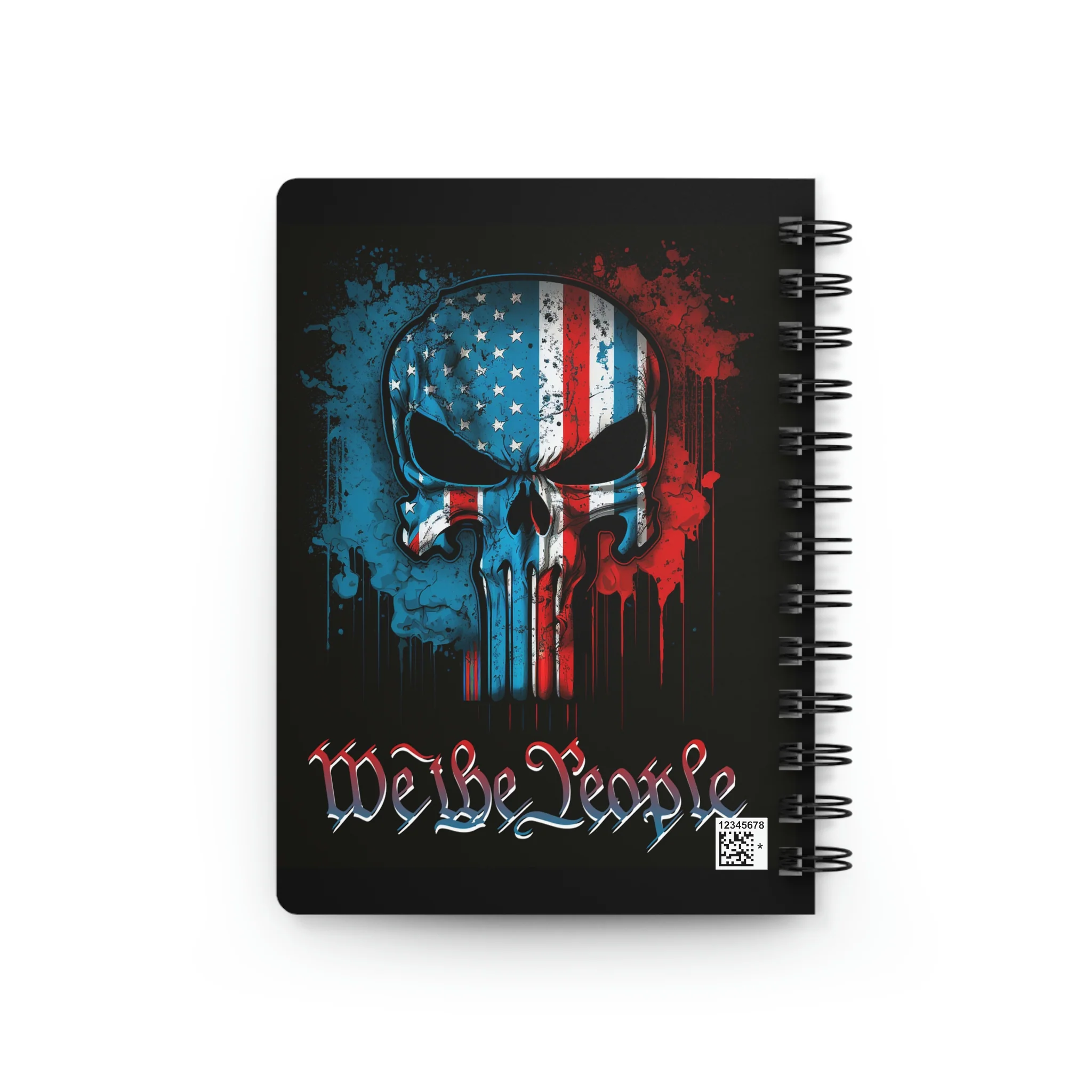 We The People Punisher Skull Spiral Bound Journal - Image 2
